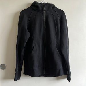 Lululemon black full zip scuba